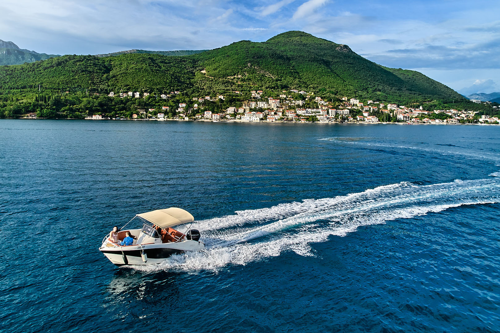 Boat in Boka Bay