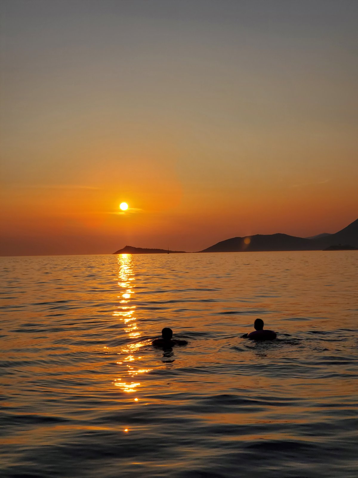 Sunset cruise over Boka Bay